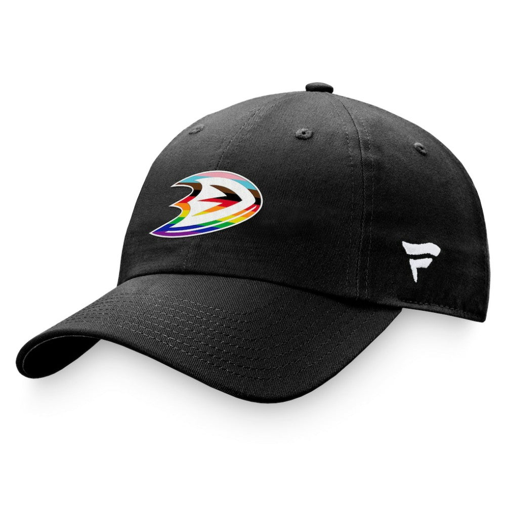 NHL Anaheim Ducks Fanatics Team Logo Pride Adjustable Hat - Black