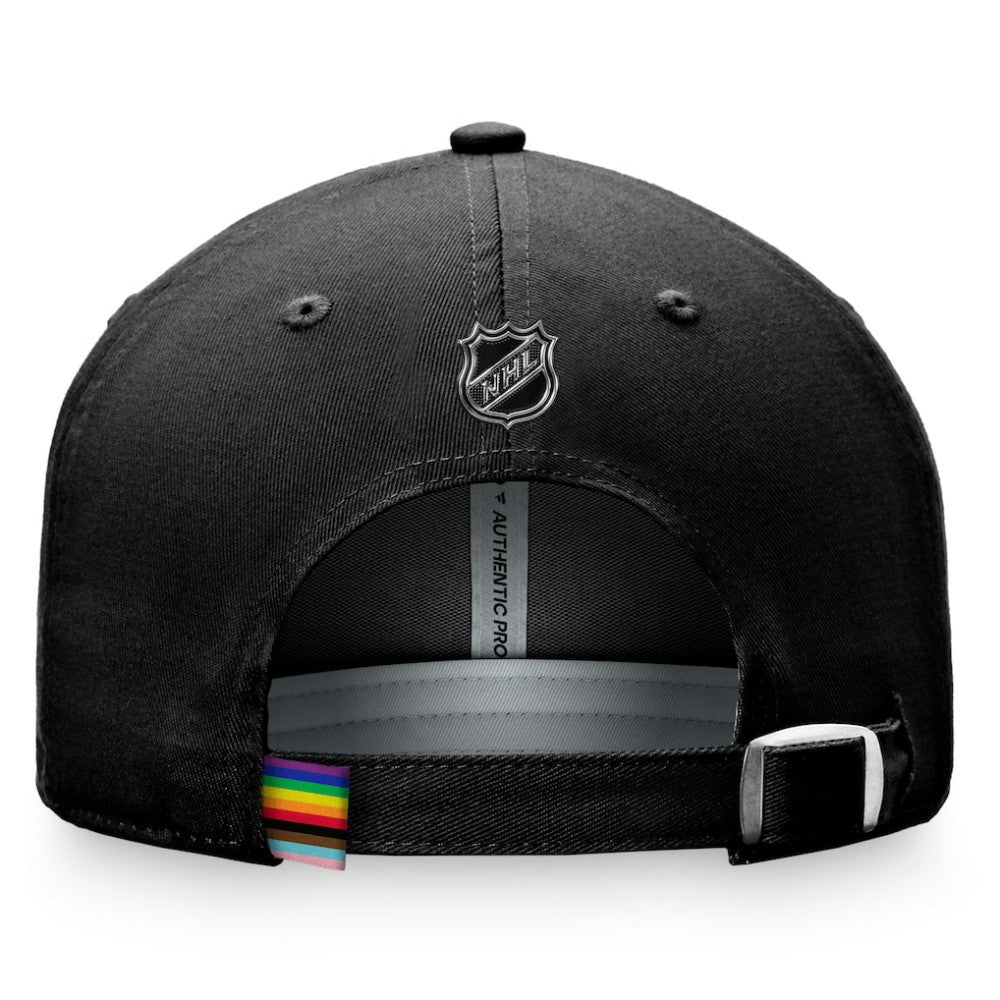 NHL Anaheim Ducks Fanatics Team Logo Pride Adjustable Hat - Black