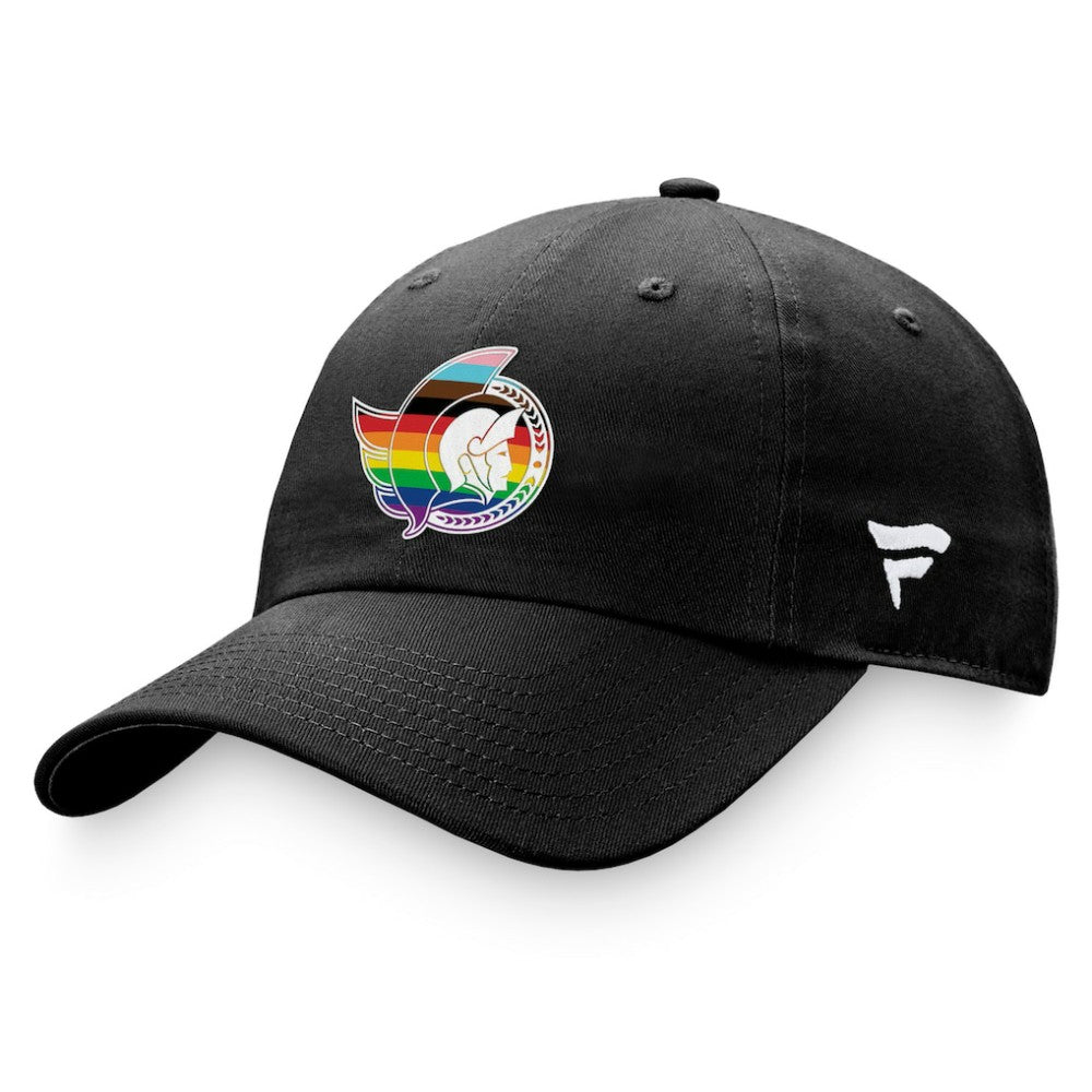 NHL Ottawa Senators Fanatics Team Logo Pride Adjustable Hat - Black