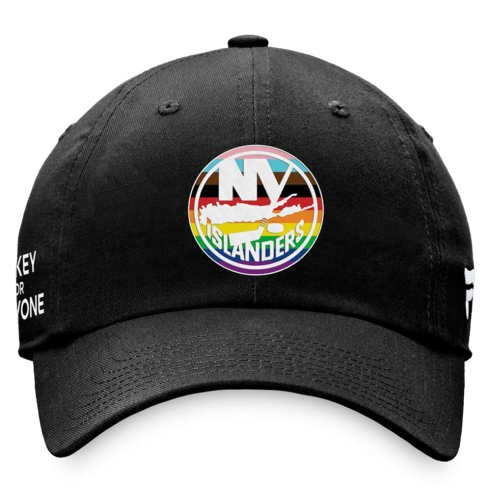 NHL New York Islanders Fanatics Team Logo Pride Adjustable Hat - Black