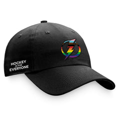 NHL Tampa Bay Lightning Fanatics Team Logo Pride Adjustable Hat - Black