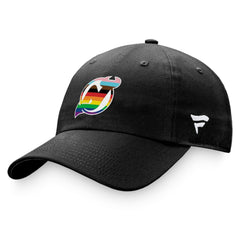 NHL New Jersey Devils Fanatics Team Logo Pride Adjustable Hat - Black