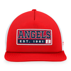 Los Angeles Angels Majestic Foam Trucker Snapback Hat - Red/White Hats