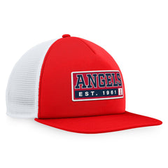 Los Angeles Angels Majestic Foam Trucker Snapback Hat - Red/White Hats