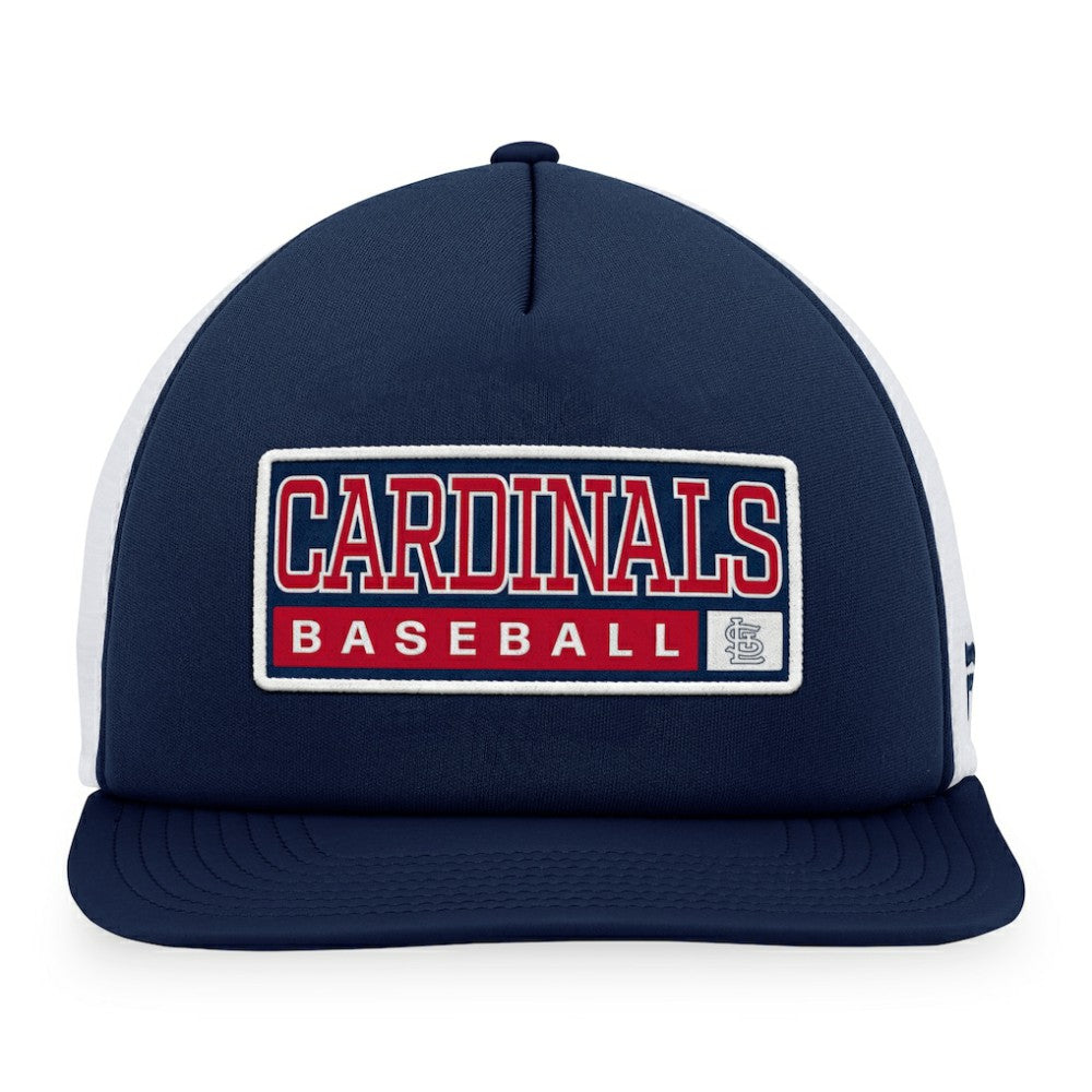 St. Louis Cardinals Majestic Foam Trucker Snapback Hat - Navy/White Hats