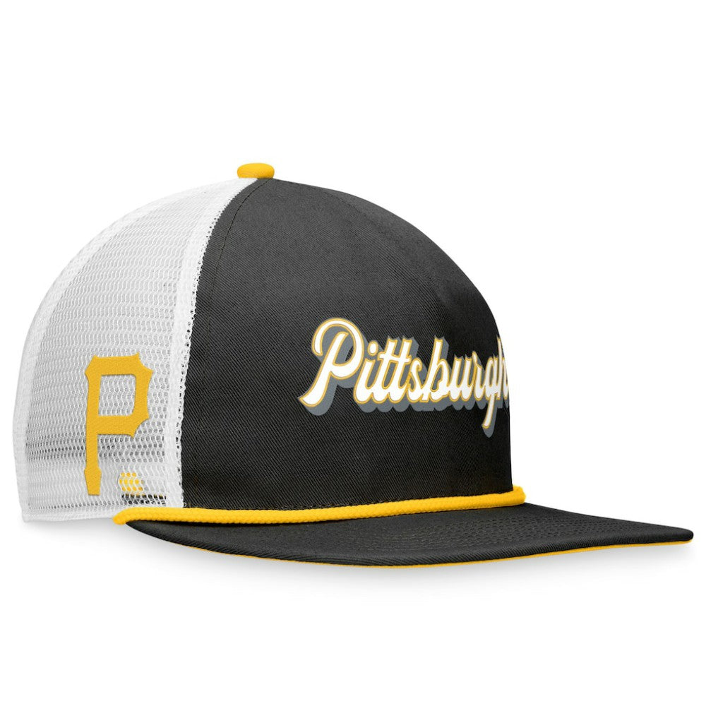 Pittsburgh Pirates Fanatics Heritage Golfer Snapback Hat - Black Hats