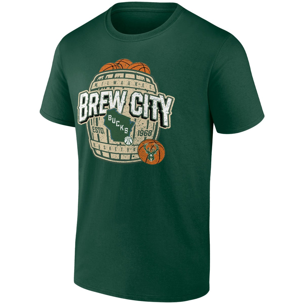 Milwaukee Bucks Brew City Hometown Collection T-Shirt Hunter Green