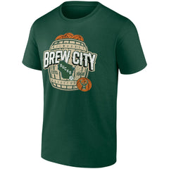 Milwaukee Bucks Brew City Hometown Collection T-Shirt Hunter Green
