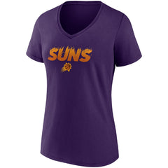 Phoenix Suns Women's Hometown Collection On Fire V-Neck T-Shirt Purple