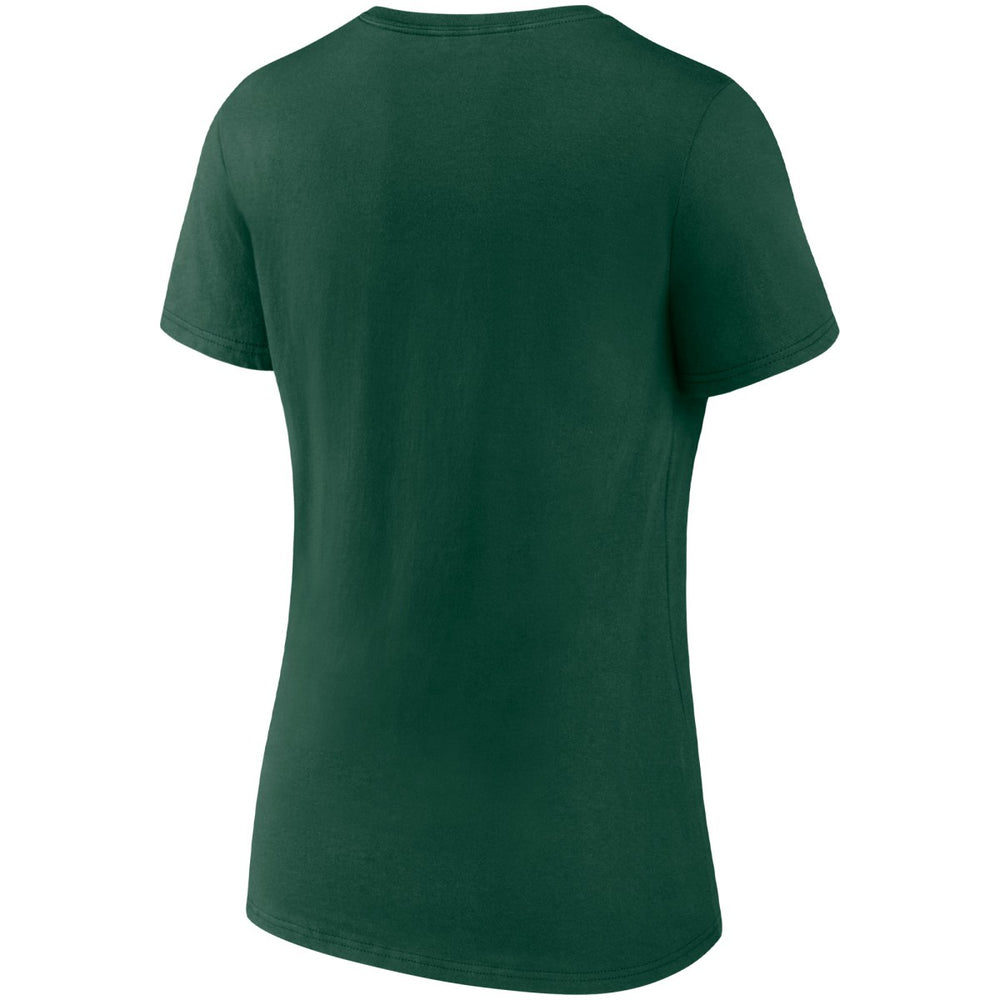 Milwaukee Bucks Women's Hometown Collection Brew City V-Neck T-Shirt Hunter Green
