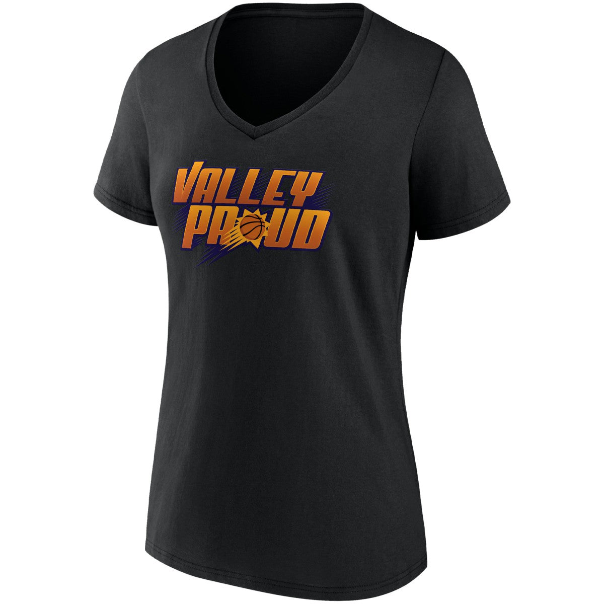 Phoenix Suns Women's Hometown Collection Valley Proud V-Neck T-Shirt Black
