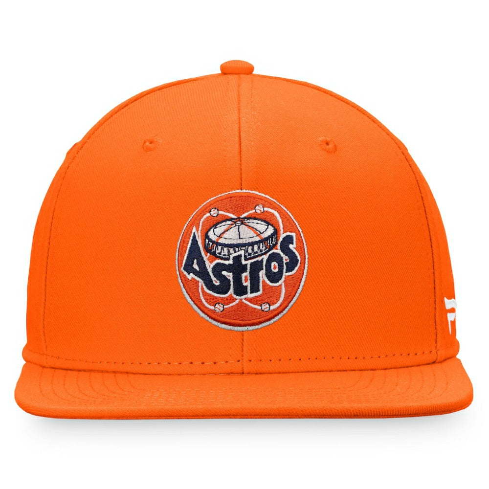 Houston Astros Fanatics Cooperstown Collection Core Snapback Hat - Orange Hats