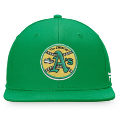 Athletics Fanatics Cooperstown Collection Core Snapback Hat - Kelly Green Hats