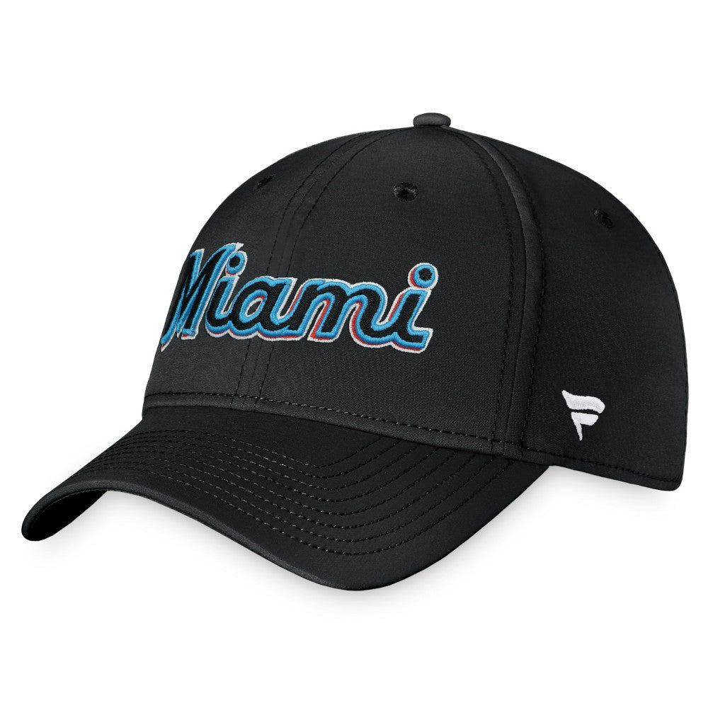 Miami Marlins Fanatics Core Flex Hat - Black Hats