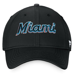 Miami Marlins Fanatics Core Flex Hat - Black Hats