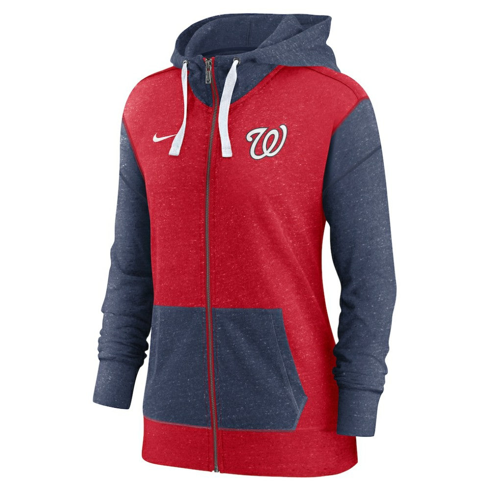 Washington Nationals Nike Women's Full-Zip Hoodie - Red Hoodies
