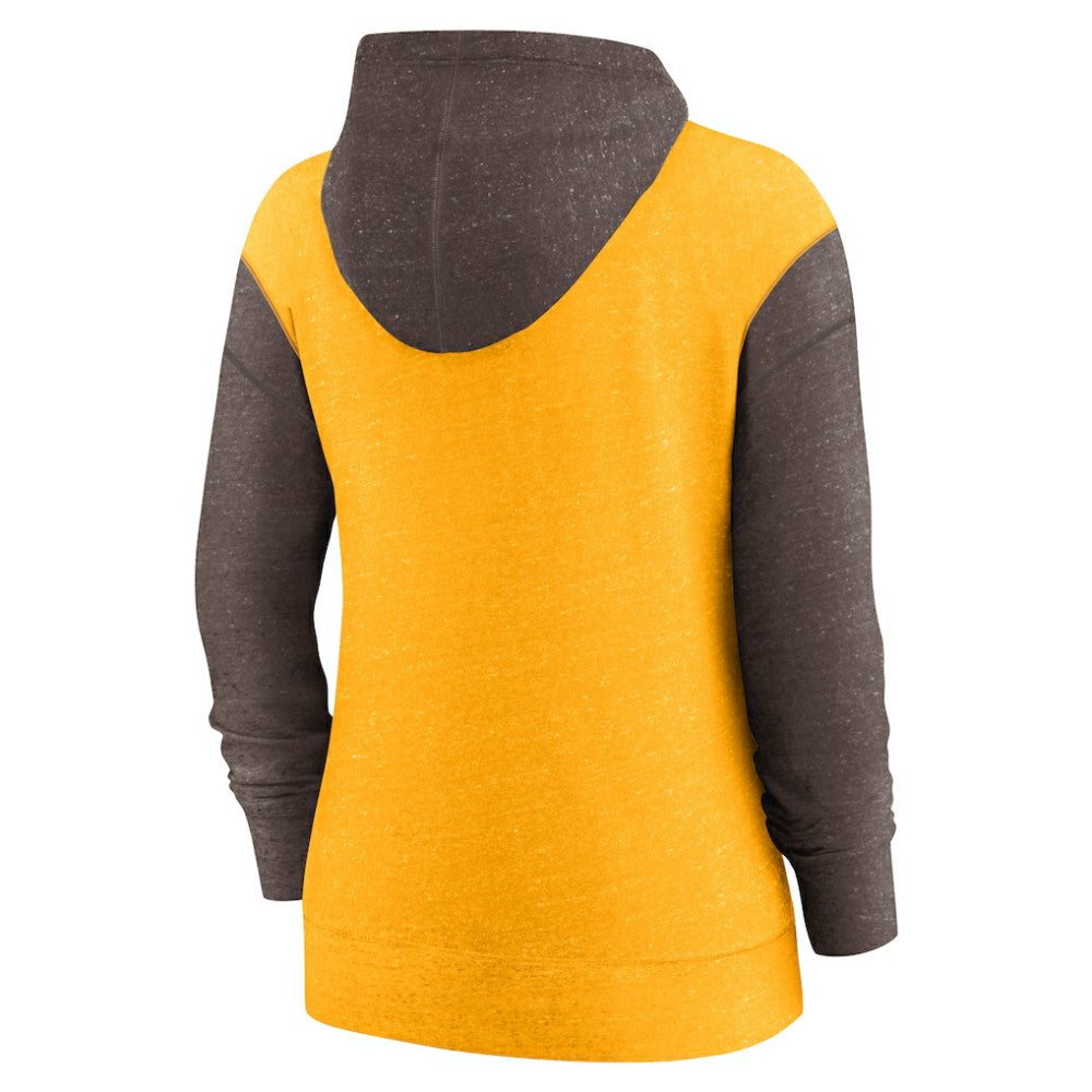 San Diego Padres Nike Women's Full-Zip Hoodie - Gold Hoodies