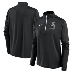 Chicago White Sox Nike Women's Pacer Quarter-Zip Top - Black Tops