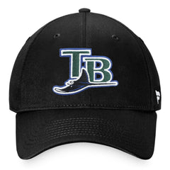 Tampa Bay Rays Fanatics Cooperstown Collection Core Adjustable Hat - Black Hats