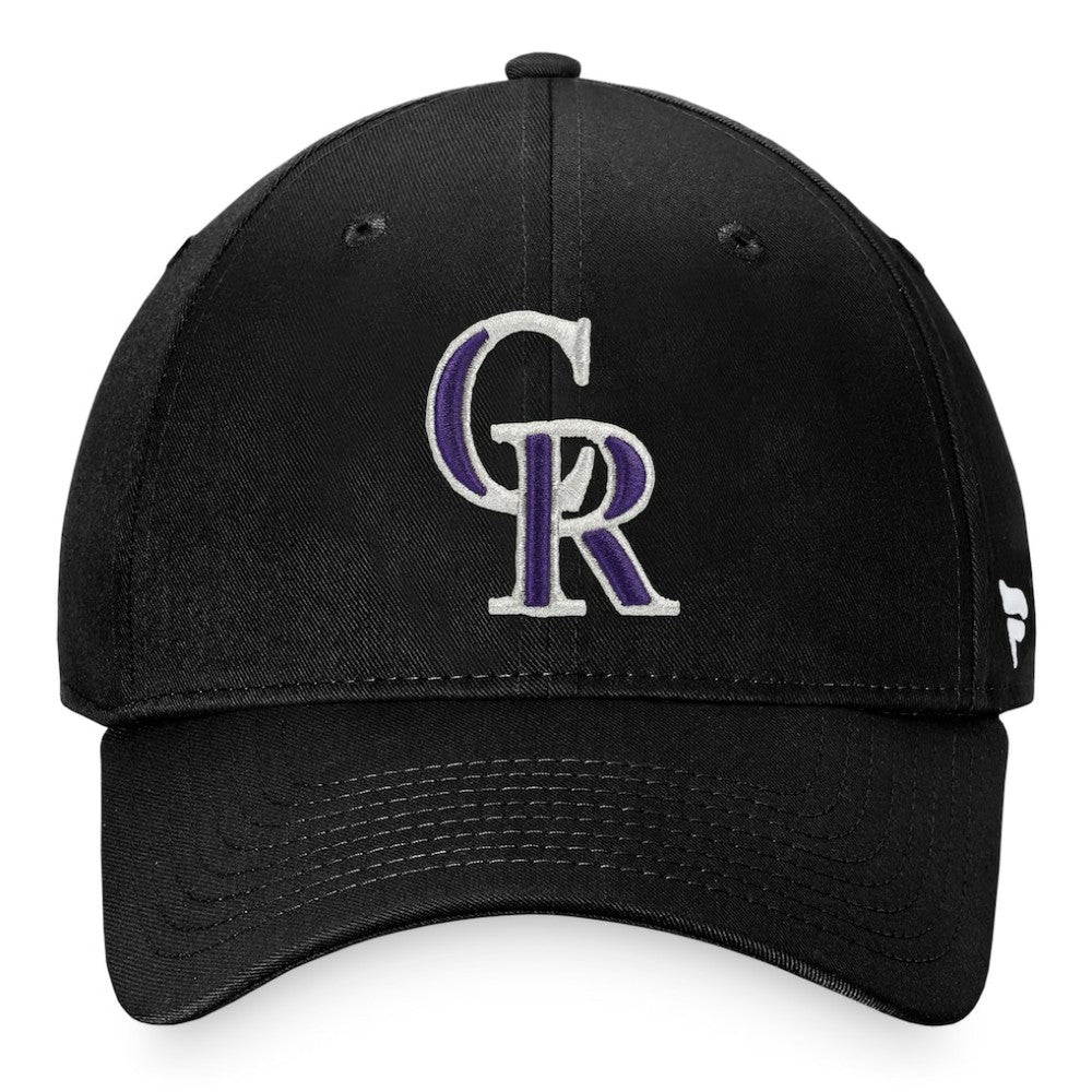 Colorado Rockies Fanatics Cooperstown Collection Core Adjustable Hat - Black Hats