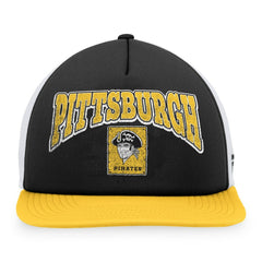 Pittsburgh Pirates Fanatics Heritage Foam Front Trucker Snapback Hat - Black/Gold Hats