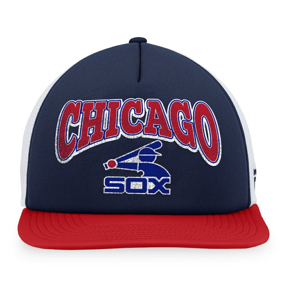 Chicago White Sox Fanatics Heritage Foam Front Trucker Snapback Hat - Navy/Red Hats
