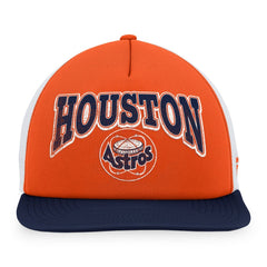 Houston Astros Fanatics Heritage Foam Front Trucker Snapback Hat - Orange/Navy Hats