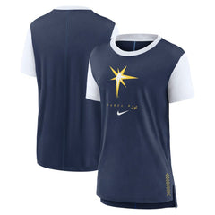 Tampa Bay Rays Nike Women's Local Touch Fashion T-Shirt - Navy T-shirts