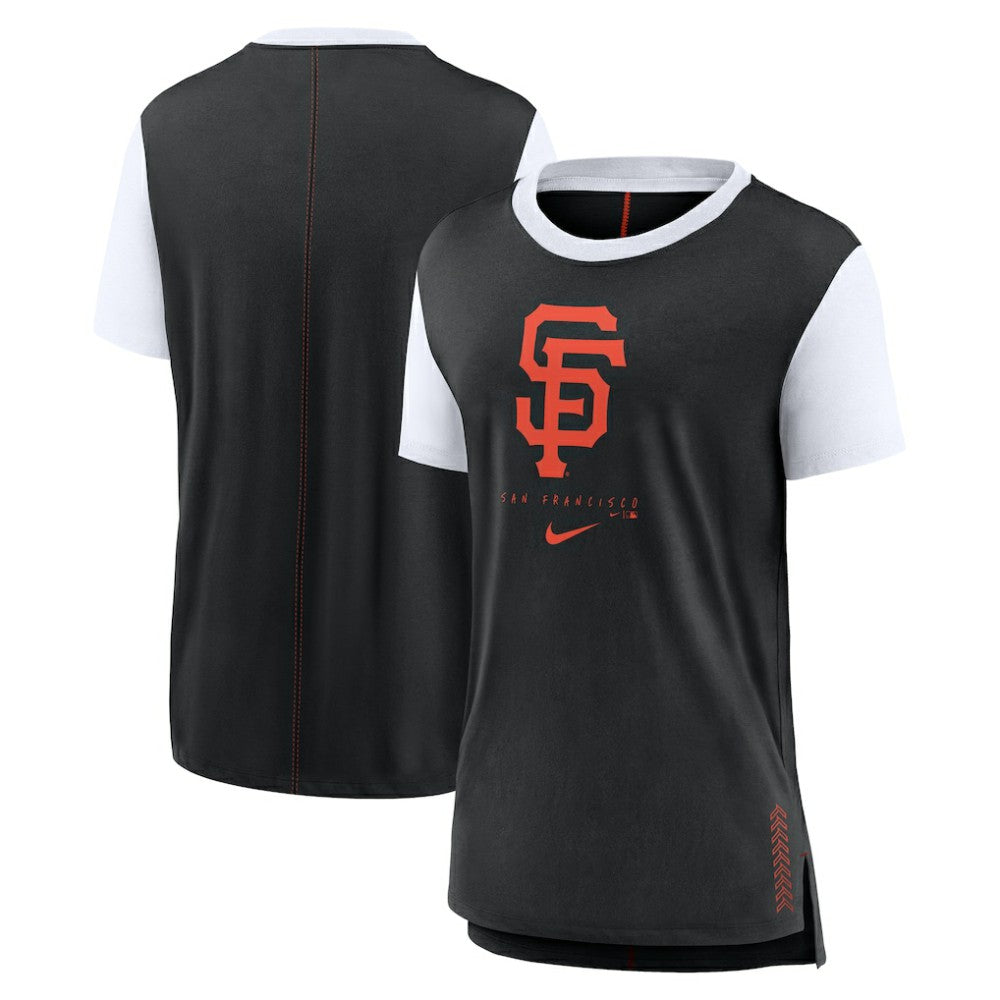 San Francisco Giants Nike Women's Local Touch Fashion Top - Black Tops
