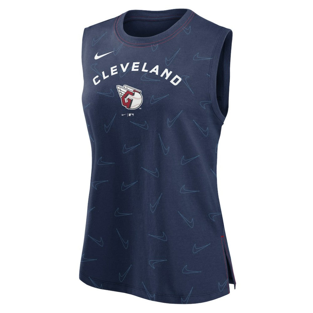 Cleveland Guardians Nike Women's Muscle Play Tank Top - Navy Tanks