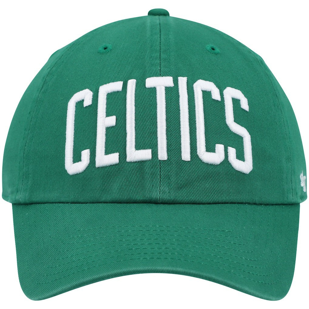 Boston Celtics '47 Clean Up Wordmark Adjustable Hat Kelly Green