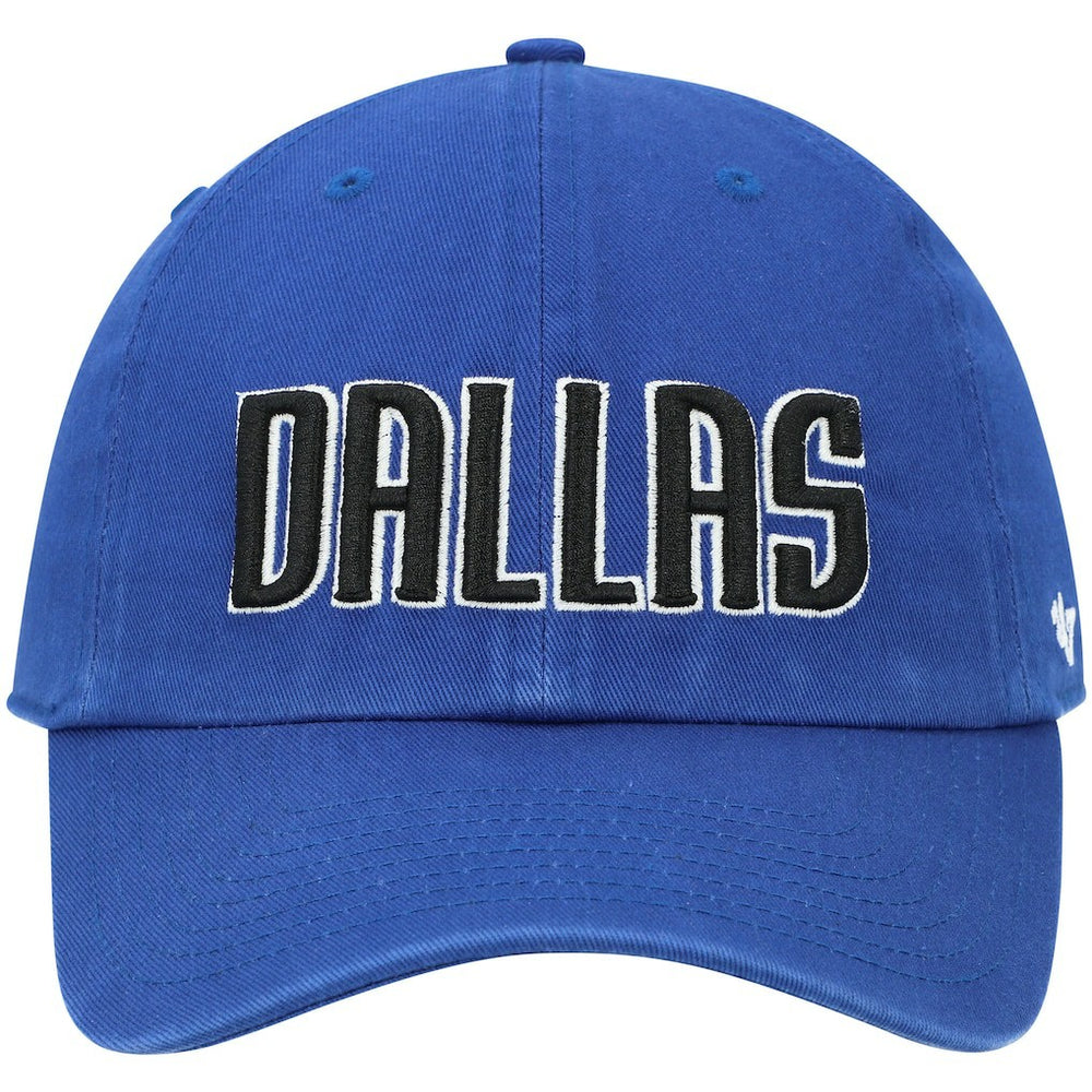 Dallas Mavericks '47 Clean Up Wordmark Adjustable Hat Royal