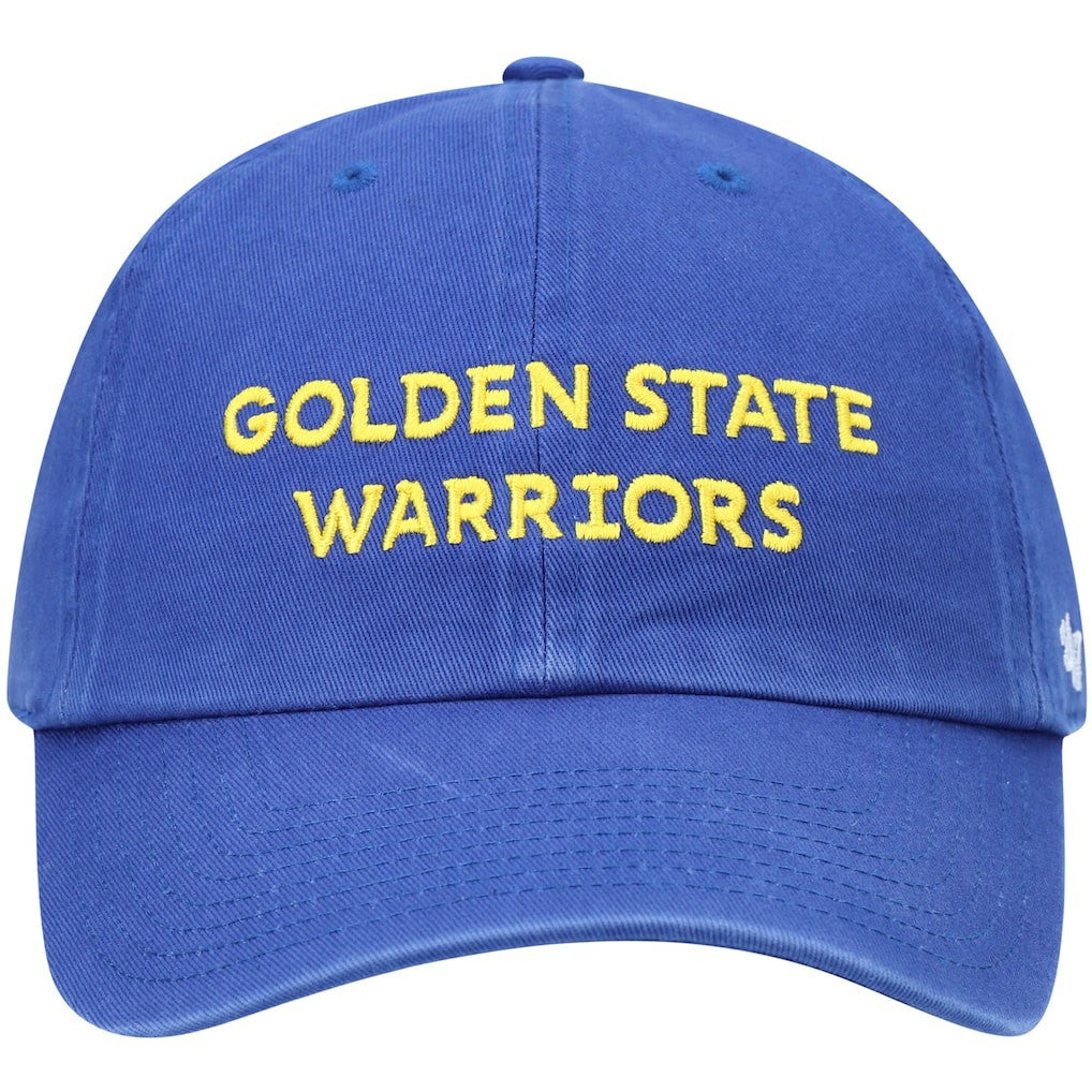 Golden State Warriors '47 Clean Up Wordmark Adjustable Hat Royal