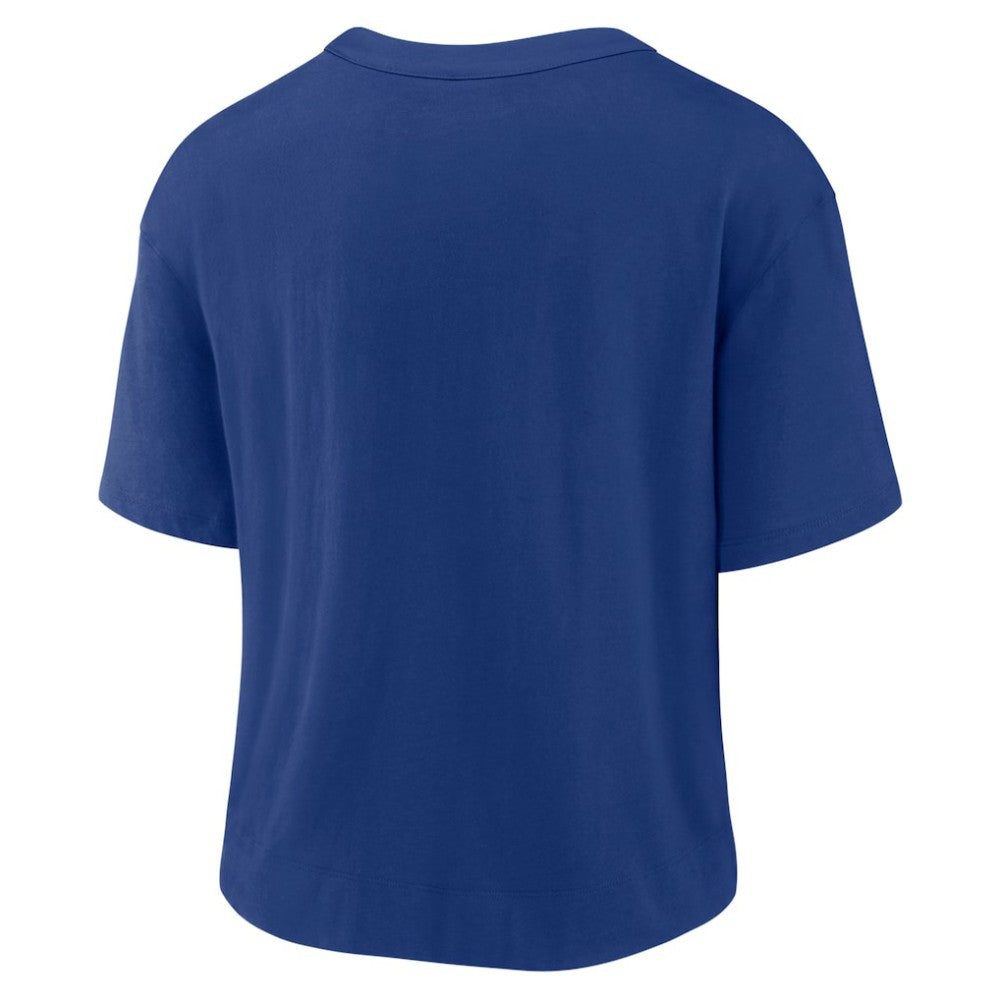 Los Angeles Dodgers Nike Women's Line Up High Hip Fashion T-Shirt - Royal/White T-shirts