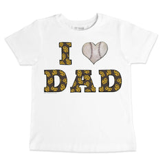 San Diego Padres Tiny Turnip Youth I Love Dad T-Shirt - White T-shirts