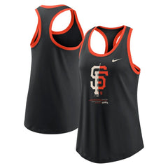 San Francisco Giants Nike Women's Tech Tri-Blend Tank Top - Black Tanks
