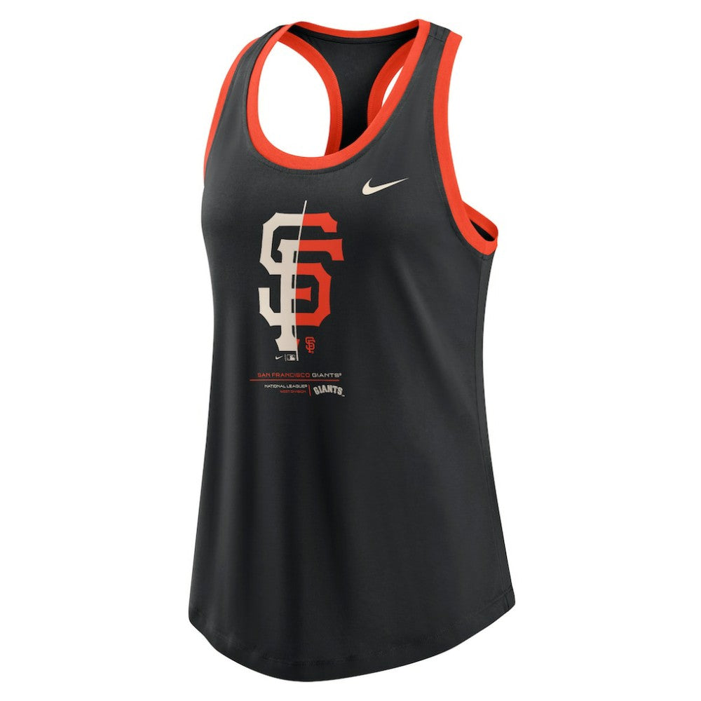 San Francisco Giants Nike Women's Tech Tri-Blend Tank Top - Black Tanks