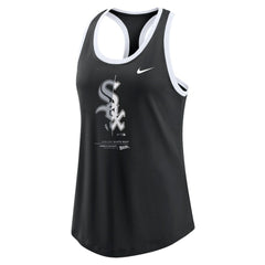 Chicago White Sox Nike Women's Tech Tri-Blend Tank Top - Black Tanks