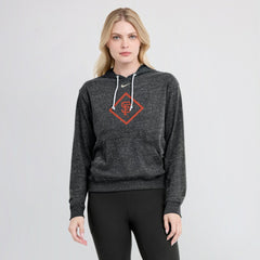 San Francisco Giants Nike Women's Diamond Icon Gym Vintage Lightweight Hooded Top - Black Tops