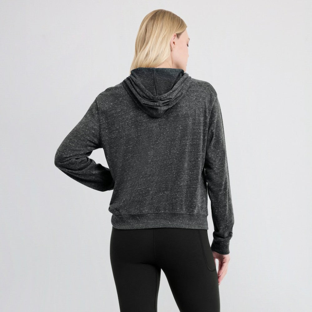 San Francisco Giants Nike Women's Diamond Icon Gym Vintage Lightweight Hooded Top - Black Tops
