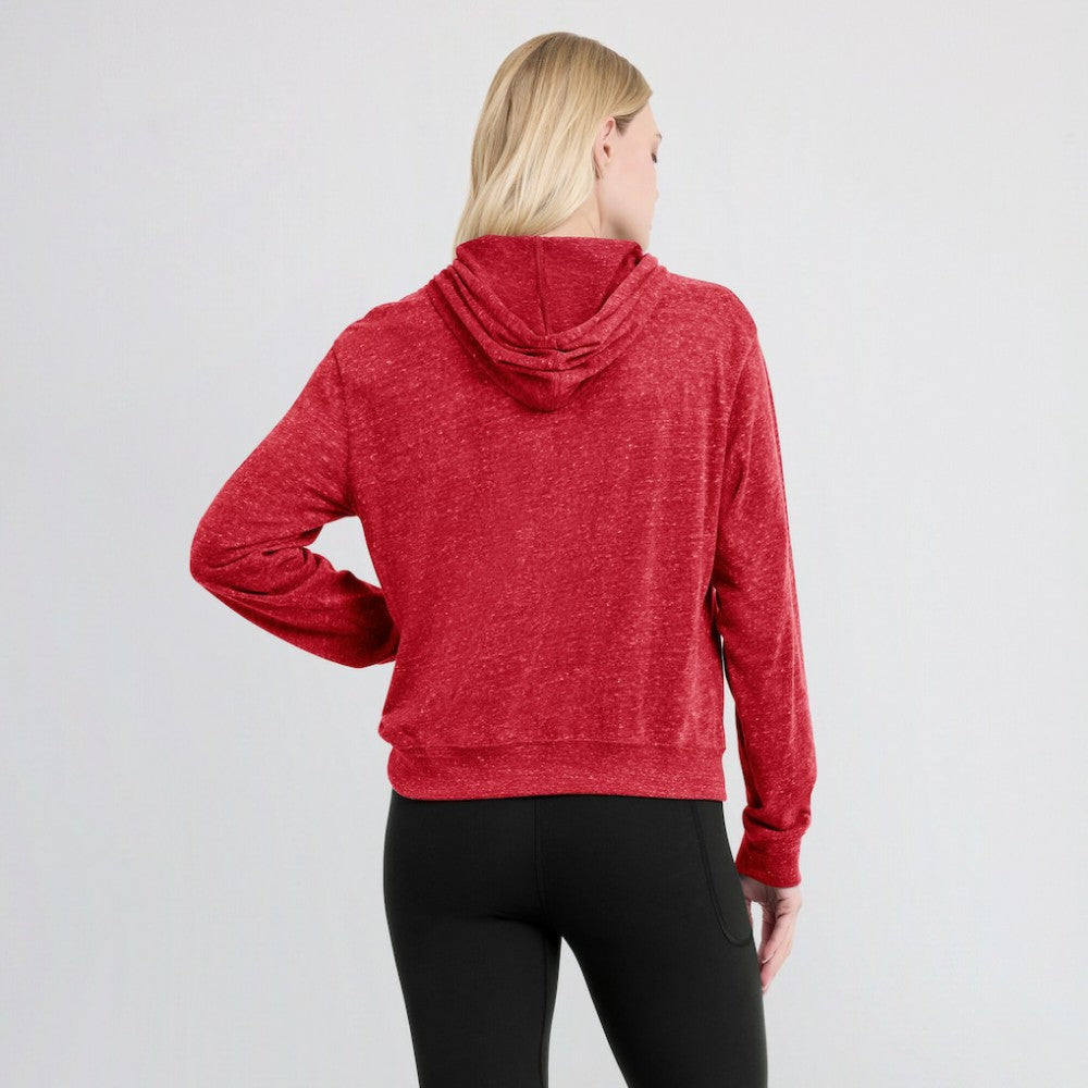 St. Louis Cardinals Nike Women's Diamond Icon Gym Vintage Lightweight Hooded Top - Red Tops
