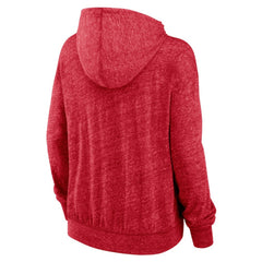 Washington Nationals Nike Women's Diamond Icon Gym Vintage Lightweight Hooded Top - Red Tops