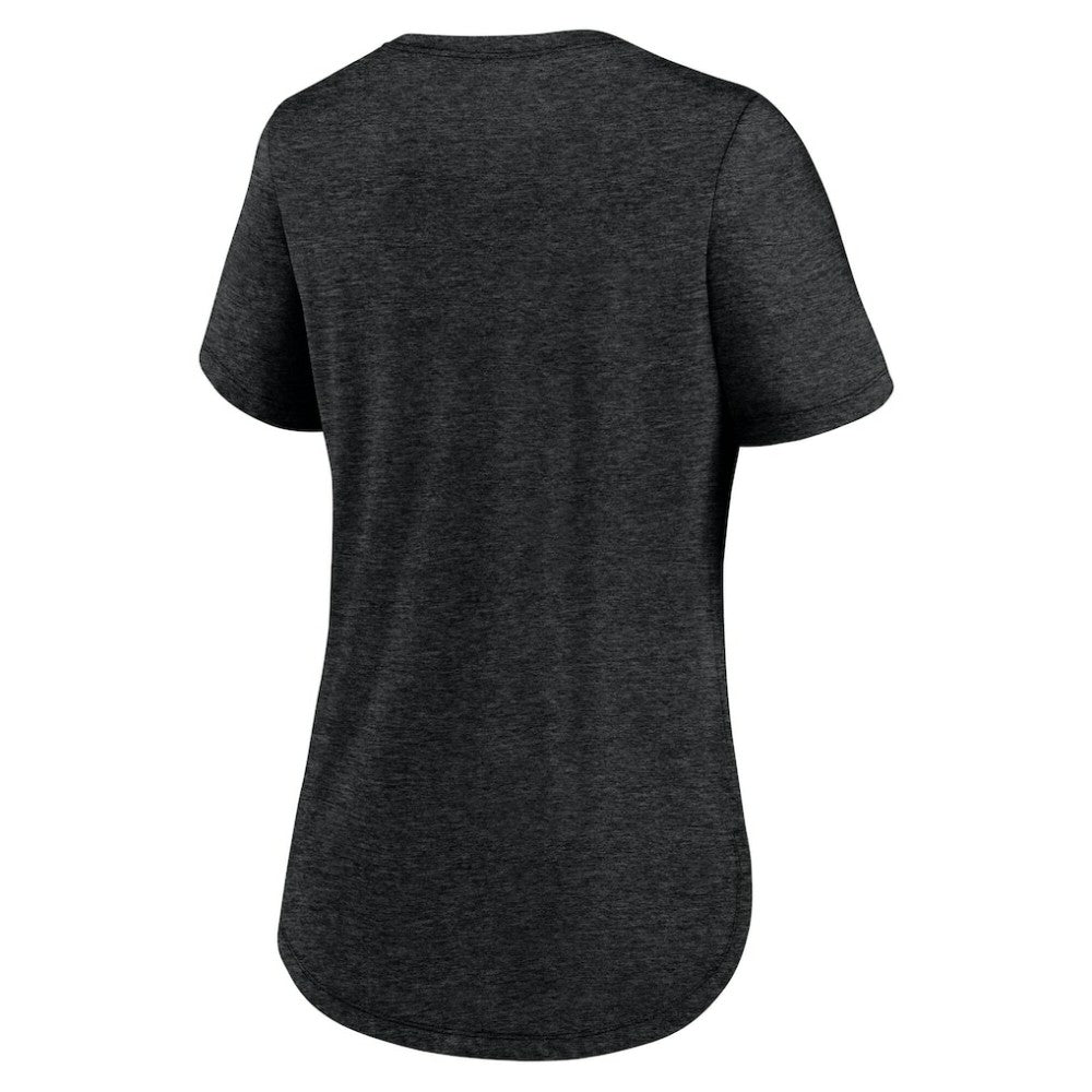 Arizona Diamondbacks Nike Women's Rewind Arch Mix Tri-Blend T-Shirt - Heather Black T-shirts