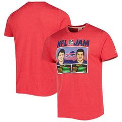 Andre Reed & Jim Kelly Buffalo Bills Homage Unisex NFL Jam Retired Tri-Blend T-Shirt Heather Red