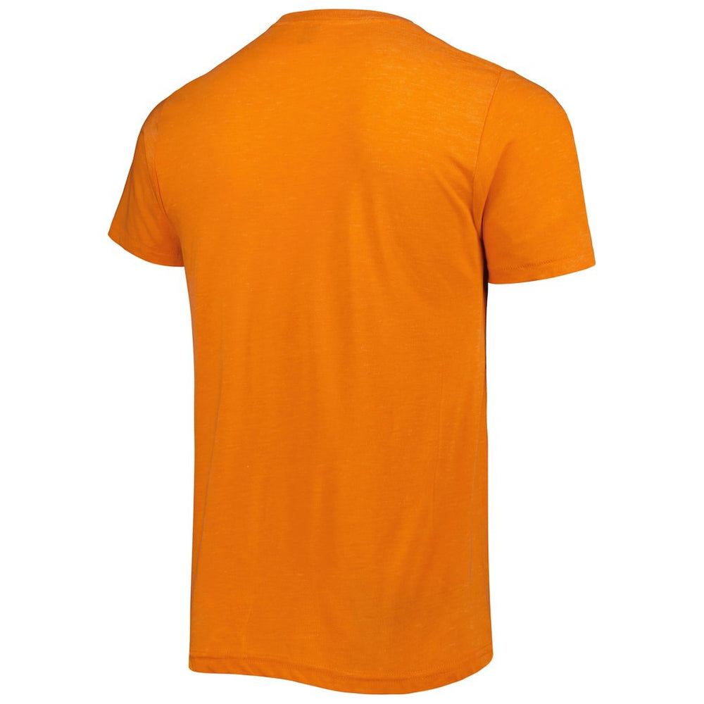 Joe Burrow Cincinnati Bengals Homage Unisex NFL Blitz Player Tri-Blend T-Shirt Heather Orange