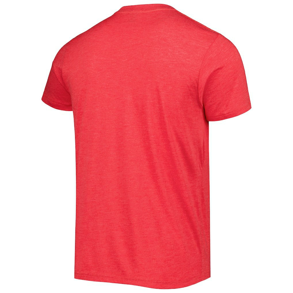 Jerry Rice San Francisco 49ers Homage Unisex NFL Blitz Retired Player Tri-Blend T-Shirt Heathered Scarlet