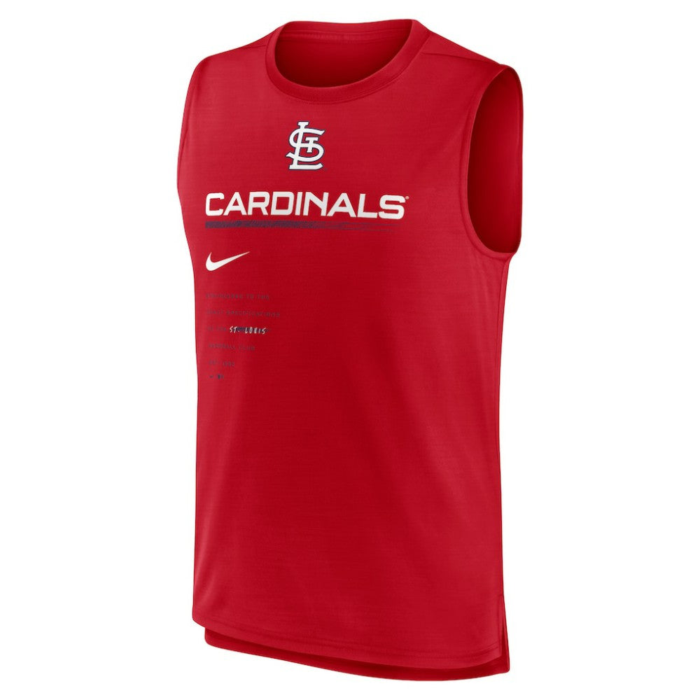St. Louis Cardinals Nike Exceed Performance Tank Top - Red Tanks