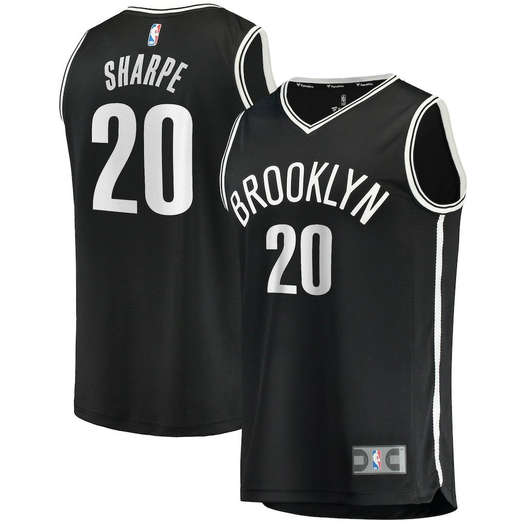 Day'Ron Sharpe Brooklyn Nets Fast Break Replica Jersey Icon Edition Black