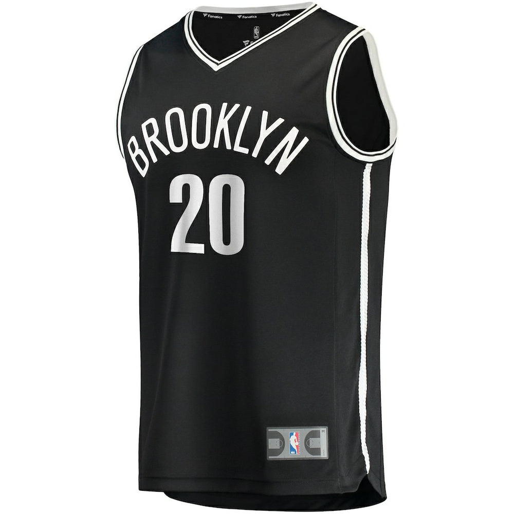 Day'Ron Sharpe Brooklyn Nets Fast Break Replica Jersey Icon Edition Black
