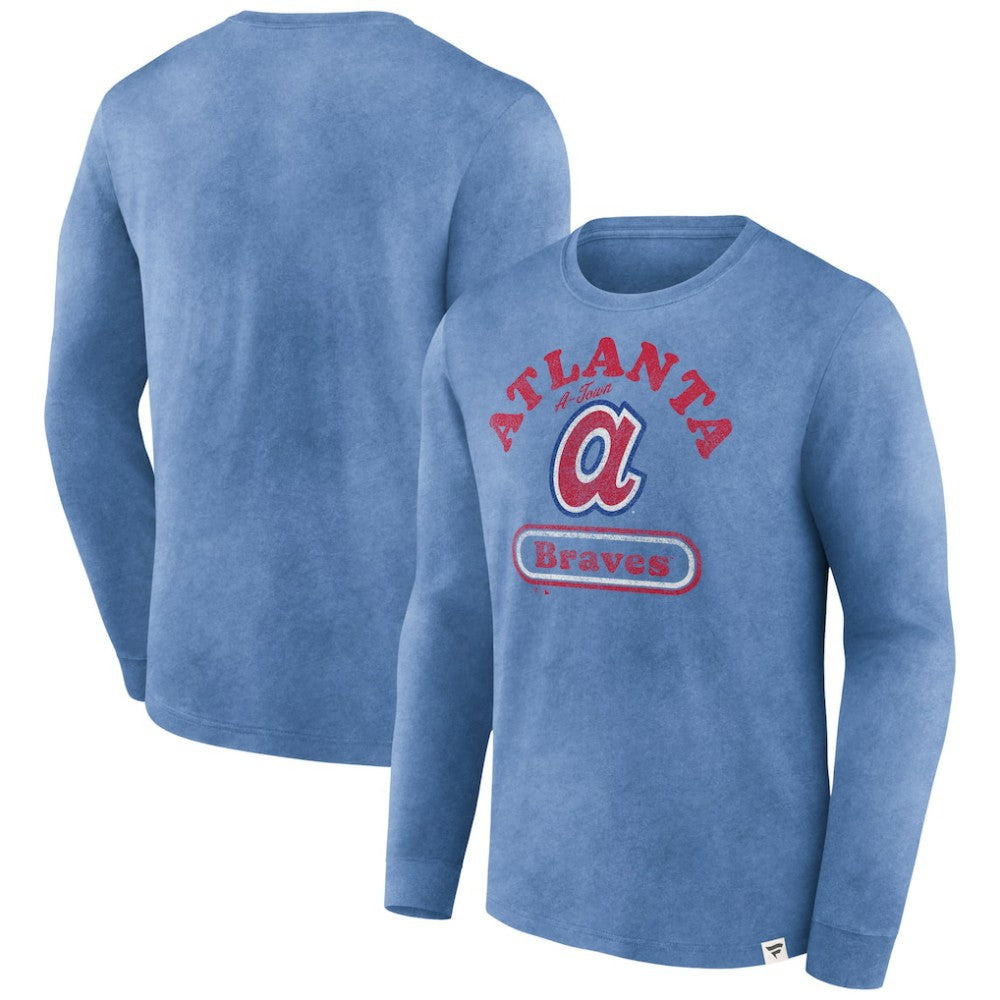 Atlanta Braves Fanatics Circus Catch Long Sleeve T-Shirt - Royal T-shirts